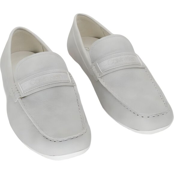 Calvin Klein Oliver Men's Logo Loafers Light Gray US 11.5 M